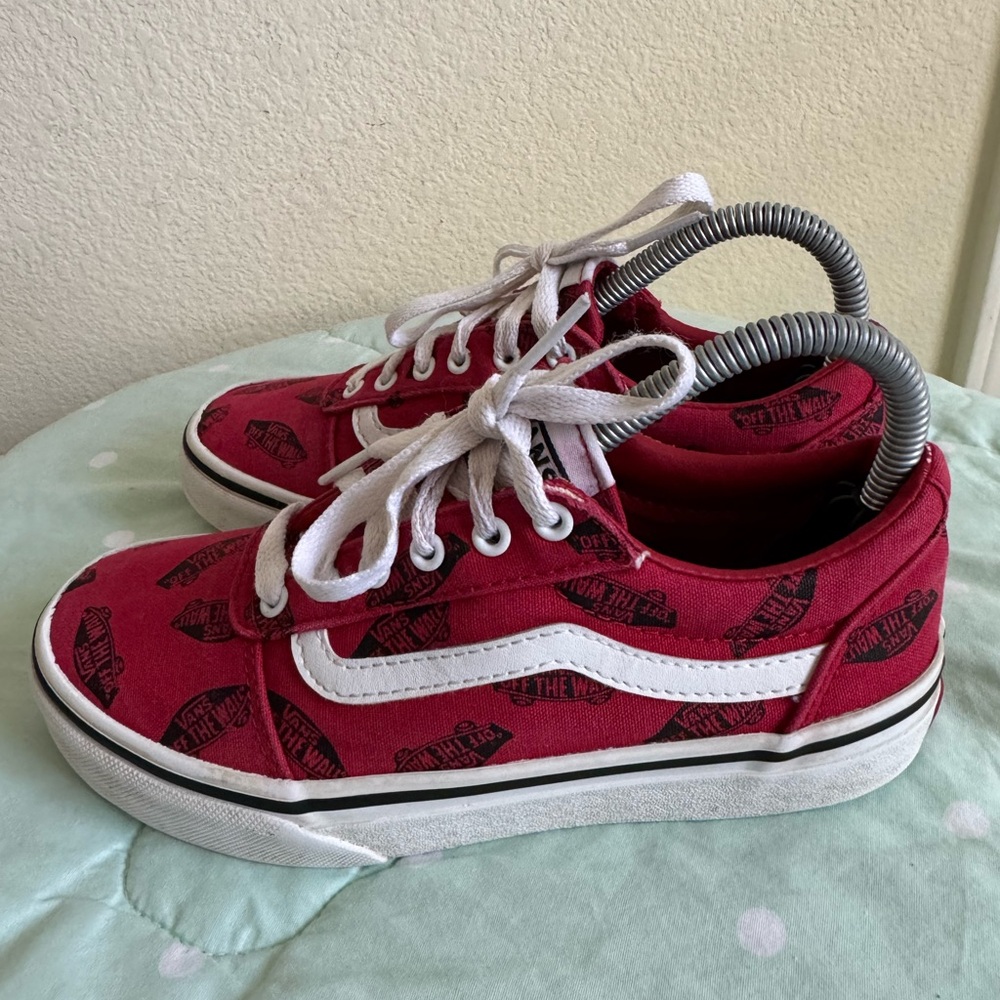 Vans Red Sneakers kids size 2